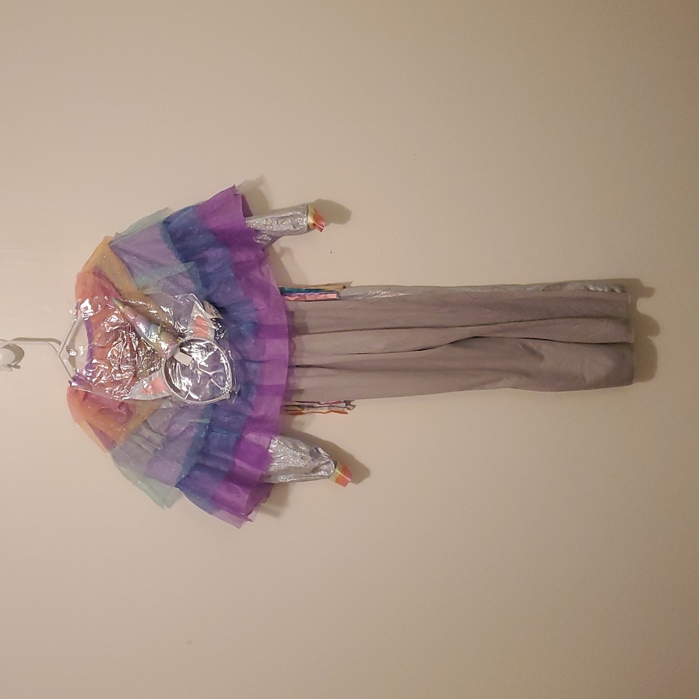 Rock Star Unicorn Costume‎ - Silver and Multicolor - Picture 5 of 9